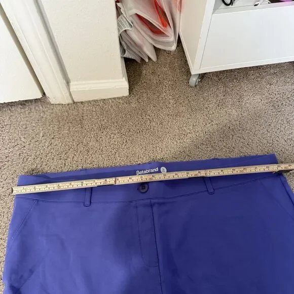 Betabrand Vibrant Blue Flare Pants - Picture 5 of 10